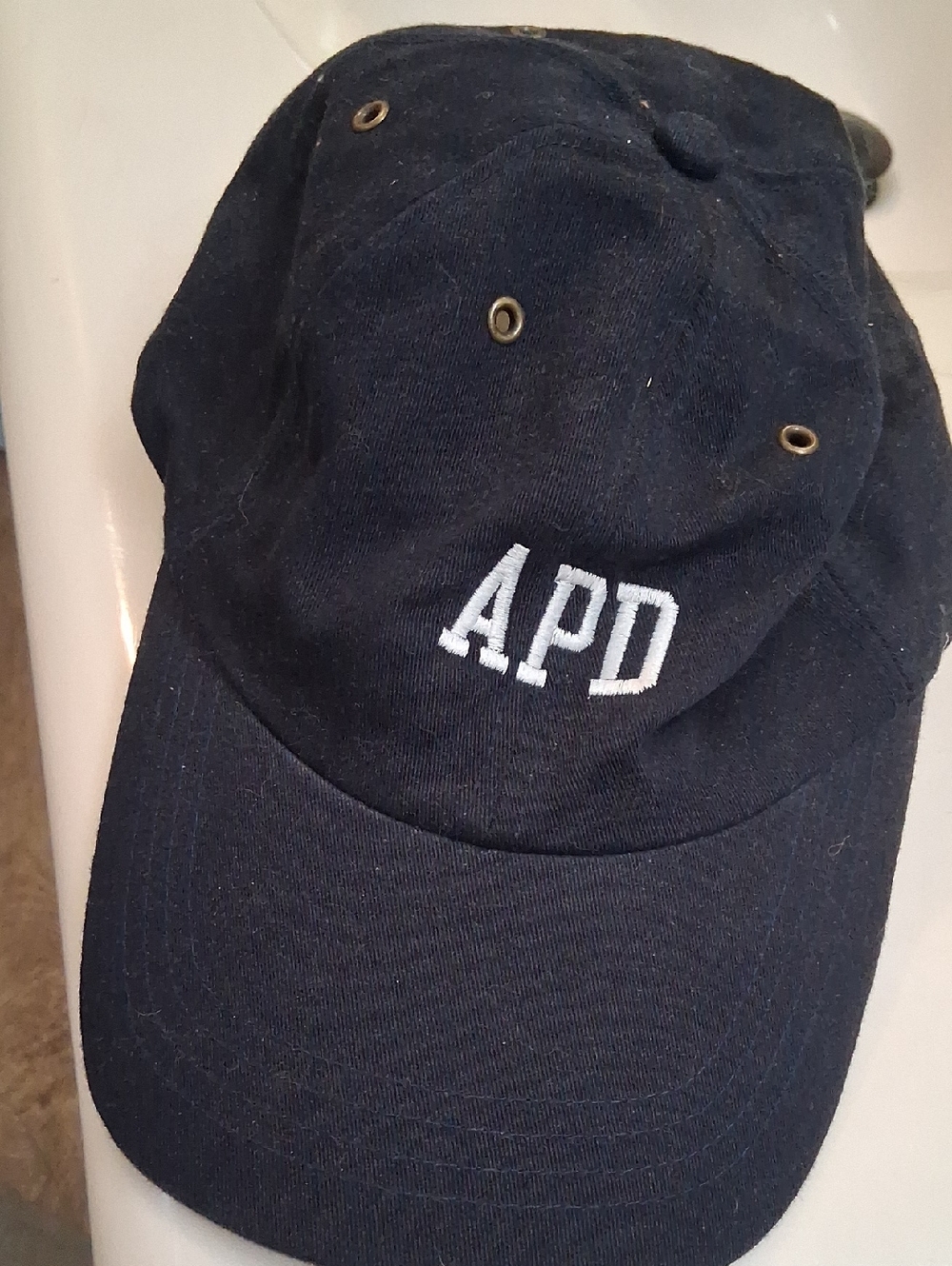 Embroidered APD Navy Baseball Cap